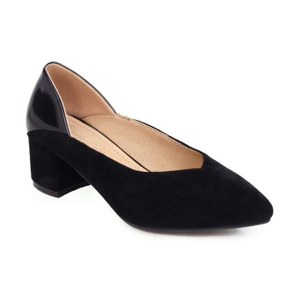 

dress shoes big size pointy cropped sole ladies high heels women woman pumps, Black