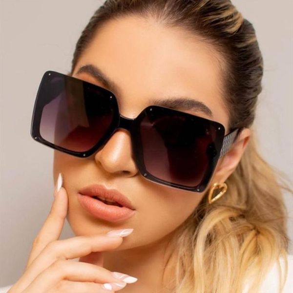 

sunglasses fashion trend square designer for women vintage eyewear wide leg gradient oversized one peice shades, White;black