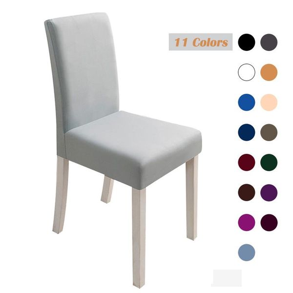 

chair covers 1/2/4/6pcs solid color cover spandex stretch elastic slipcovers for dining room wedding banquet el