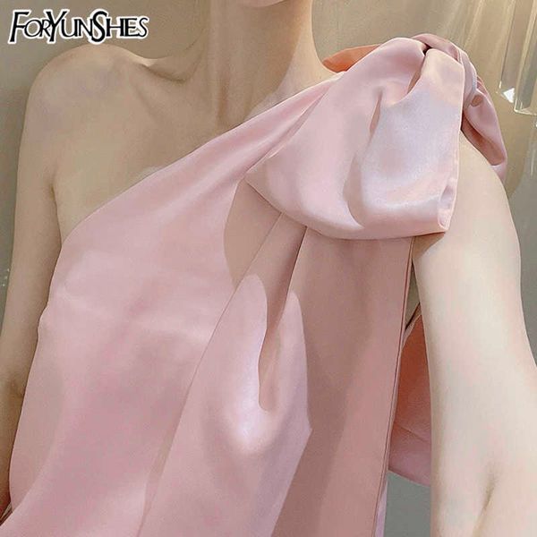 

slant shoulder big bow vest women pink sleeveless cut out asymmetrical camis summer harajuku kawaii y2k clothes 210709, White