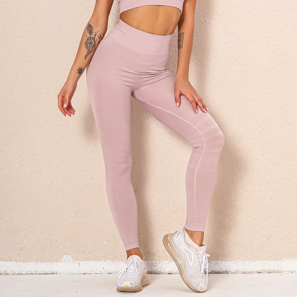

selling quick drying seamls knitting yoga fitns pants, Gray