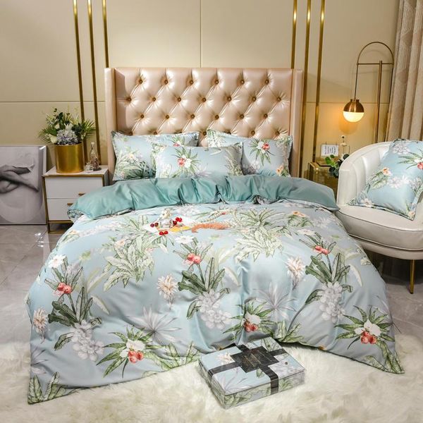 

bedding sets wholesale washed tencel four-piece summer duvet cover and delivery live broadcast docking