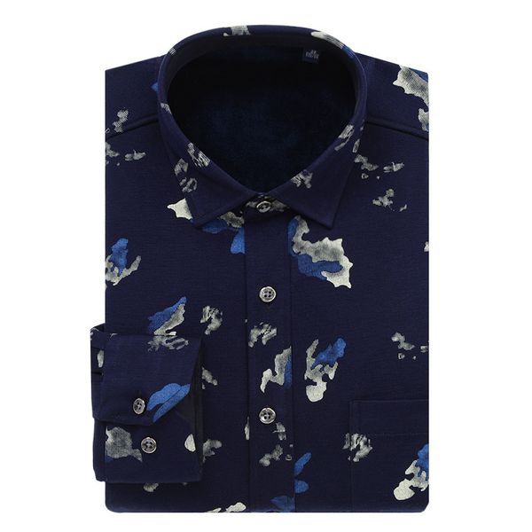 

shanbao elegant business man winter thick luxury shirt size, White;black