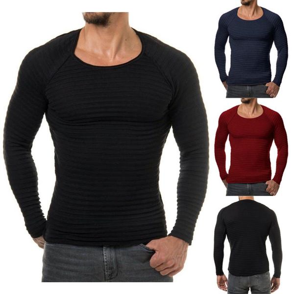 

men's hoodies & sweatshirts men sweaters 2021 autumn winter fashion casual slim fit cotton knitted mens wool pullovers man brand clothi, Black