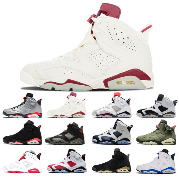

original basketball shoes 6s for man oreo alternate angry bull black cat carmine hare infrared marron olympic tinker comfortable flat shoe s