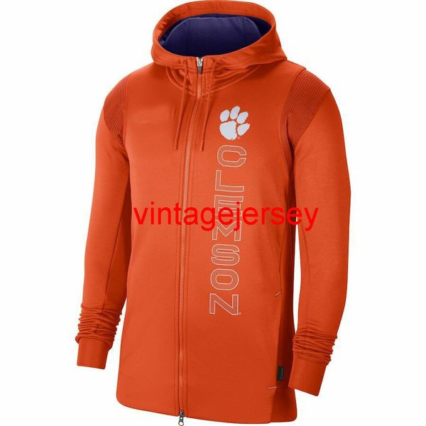 

clemson tigers 2021 sideline performance full-zip hoodie s-3xl, Blue;black
