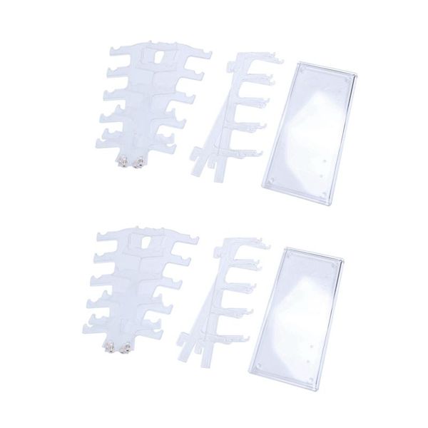 

jewelry pouches, bags 2x sunglasses rack holder glasses display stand, Pink;blue