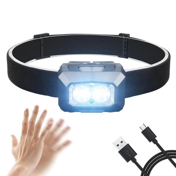 

headlights motion sensor usb rechargeable waterproof light luces led para bicicletas con 35a6 bike lights