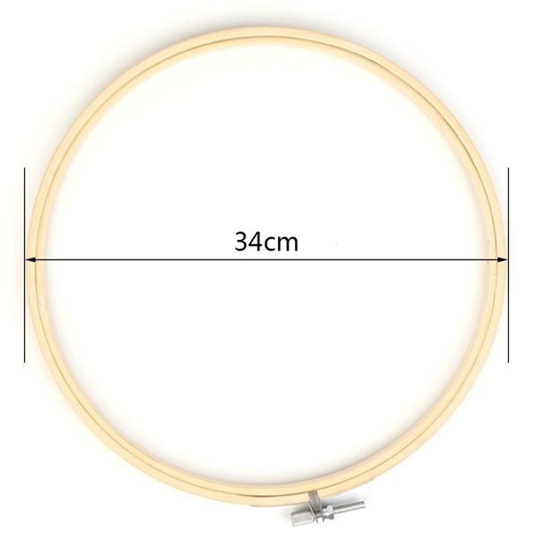 

sewing notions & tools 13-34cm bamboo wooden cross stitch machine embroidery hoop ring craft diy, Black