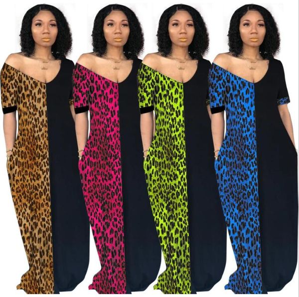 

ethnic clothing style african women's dashiki fashion leopard grain printed stretch long dress size s  l xl xxl xmy429, Red