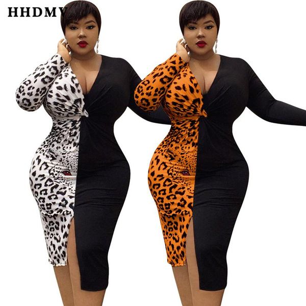

women high-end custom elegant dresses long sleeve deep v tiger printed tight simple mid casual, Black;gray