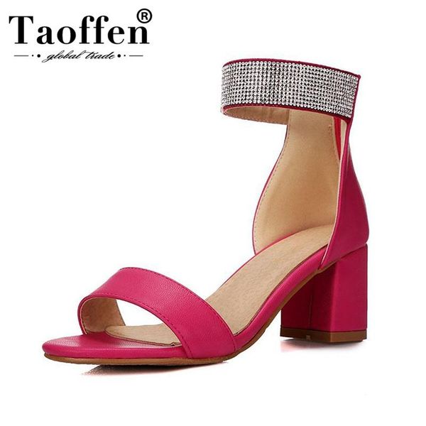 

bling crystal women zipper open toe square heels shoes summer daily club high woman size 32-43 sandals, Black