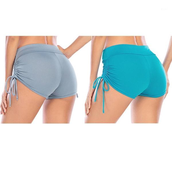 

ladies drawstring style sports shorts outdoor running yoga outfit