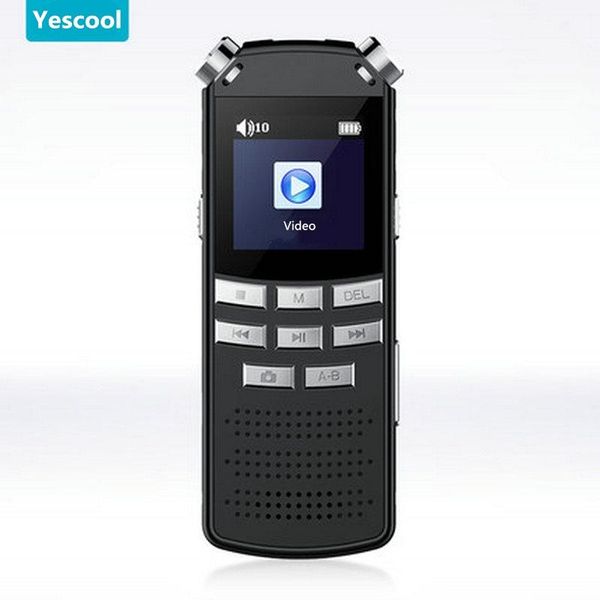 

yescool a70 professional digital voice recorder audio recording micro cameras video dictaphone mp3 player