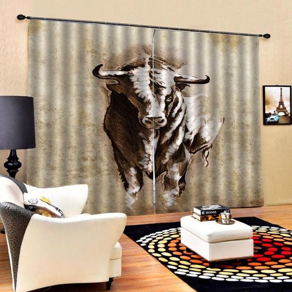 

curtain & drapes luxury blackout 3d window curtains for living room bedroom morden cow cortinas