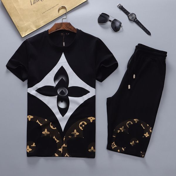 

men designer suits men's tracksuits summer fashion shorts letter printing 2-piece set of jogging clothes sweatshirts high-quality style, Gray