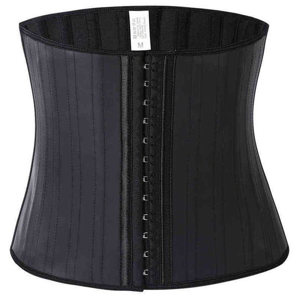 

waist tummy shaper rubber tunic sports fitns abdominal band waist trainer latex belt 25 steel bone smooth body shaping cloth