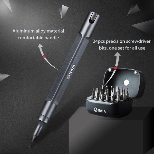 

hand tools sata pen screwdiver set 24 bits in 1 mobile laprepair