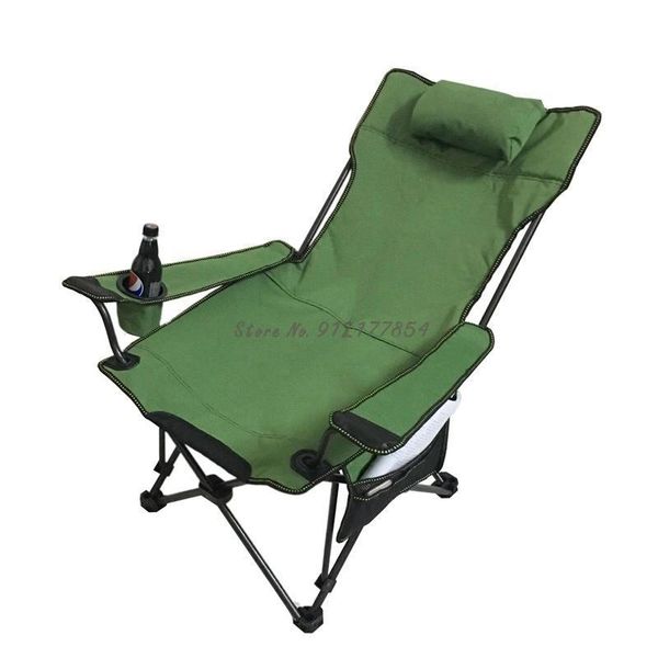 

camp furniture outdoor folding chair reclining portable back ultra light fishing beach lunch break nap bed leisure stoo