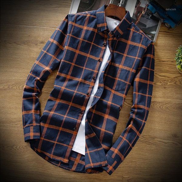 

men's casual shirts long sleeve spring and autumn lapel shirt fashion youth korean slim plaid cardigan coat wear, White;black