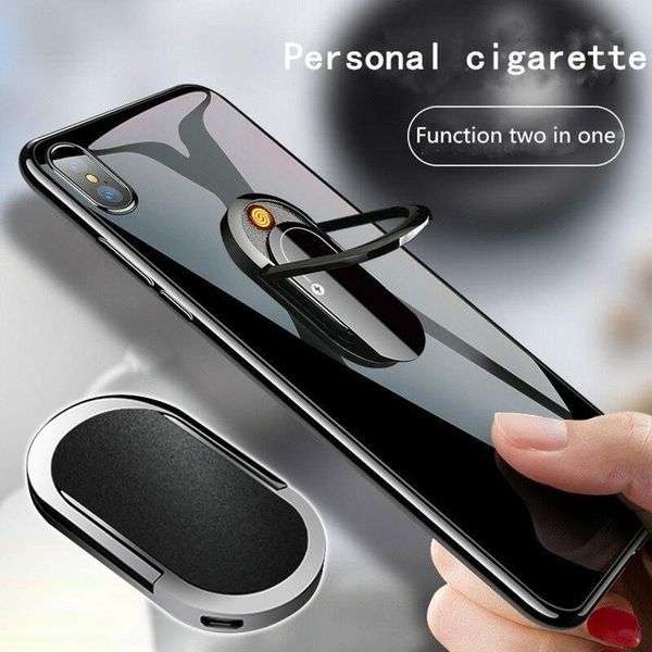 

creative multi function usb charging lighter mobile phone bracket accessories micro lens cell mounts & holders