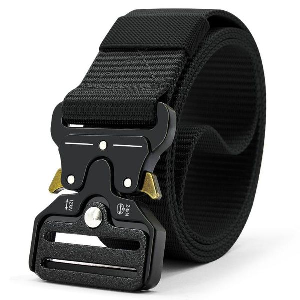

belts 135cm / wide men's tactical military adjustable nylon army durable metal buckle belt multifunction outdoor training, Black;brown