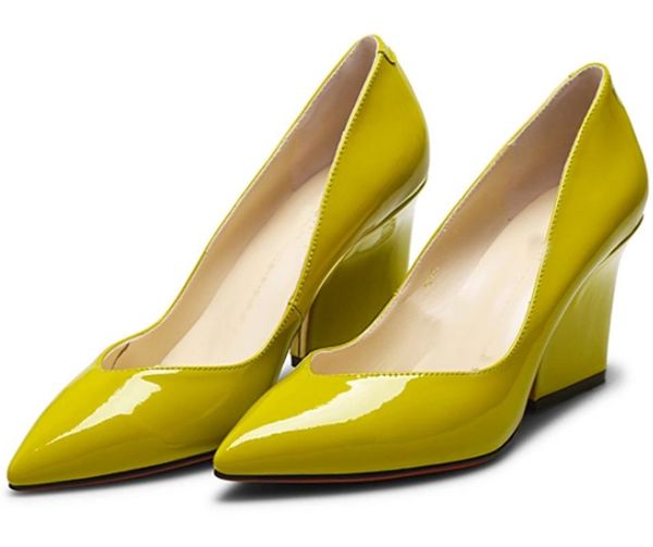 

2021 women classic pumps extreme high heels ladies pointed toe shoes cowhide, Black