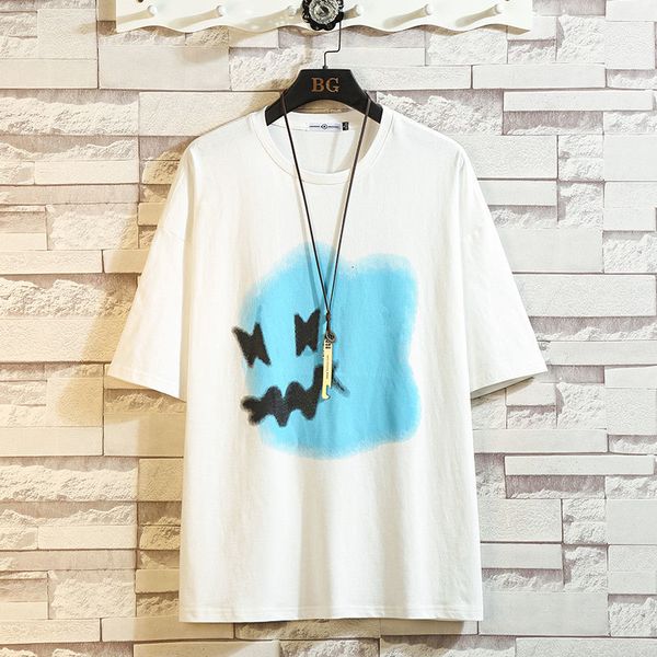 

men's t-shirts black white short sleeve t shirt for men's 2021 summer print tshirt tees classic brand fashion clothes size m-5, White;black