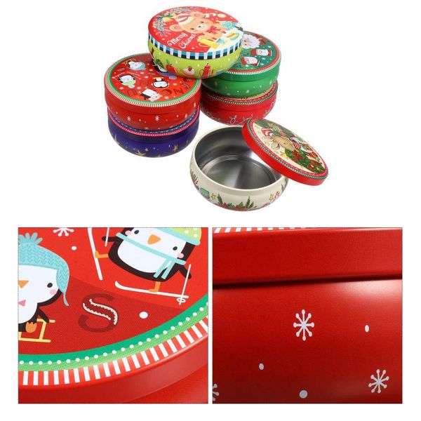 

gift wrap 6pcs christmas candy boxes sweets containers (assorted color)