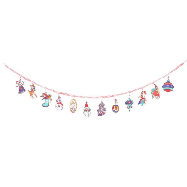 

party favor 1 set of xmas paper banner delicate bunting decoration colorful hanging