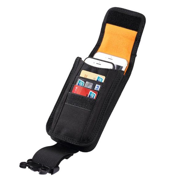 

solid color 800d oxford cloth outdoor waist bag portable camouflage phone pouch belt packs id card holder bags