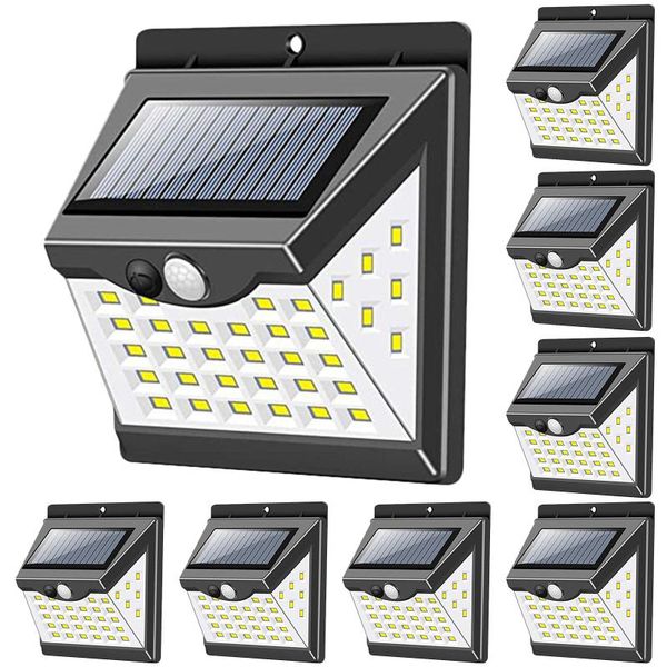 

outdoor wall lamps 40led solar light wide angle motion sensor lamp garden street lighting home decoration