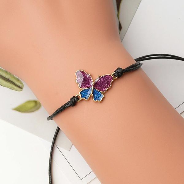 

brand butterfly bracelets women girlfriend sister gift charms drop oil butterfy bracelet jewelry hand accessories charm, Golden;silver
