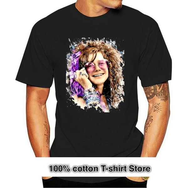 

men's t-shirts janis joplin color tshirt old celebrities blanc homme cadeau, White;black