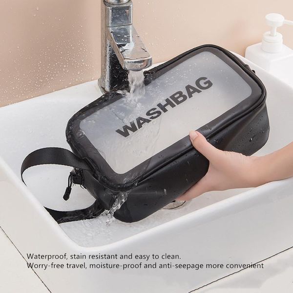 

cosmetic bags & cases women makeup bag pu beauty case make up female necessities organizer toiletry kits storage travel wash pouch