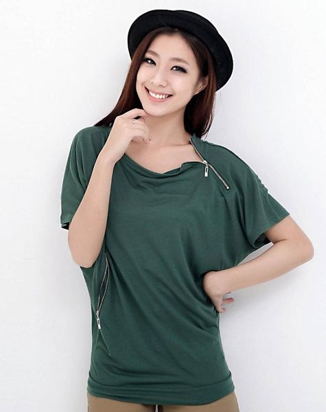 

women's t-shirt 2021 women short sleeve mint shirt garment, White