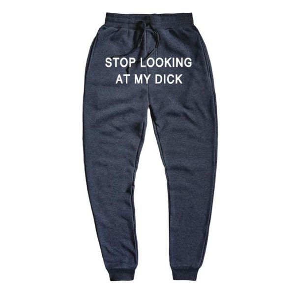 

letter print sweat pant slooking at my dick hip hop women sweatpants high waist hippie men joggers drop trousers men's pants, Black