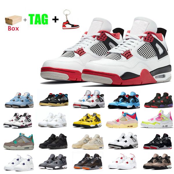 

2023 basketball shoes 4 black cat university blue white oreo sail motosports bred cool grey customize 4s what the jumpman men sports mens