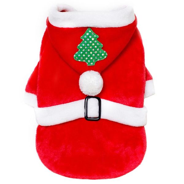 

dog apparel cat christmas theme santa shape pet coat suit