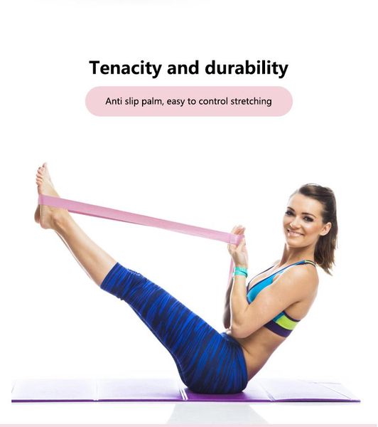 

yoga belt multi-colors d-ring fitness exercise gym rope figure waist leg resistance bands stretch strap