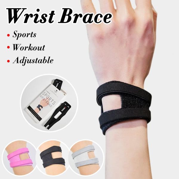 

wrist support 2021 1pair braces adjustable wirts wrap for tfcc tear soft faux leather lining ulnar sided pain, Black;red
