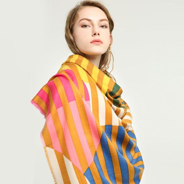 

scarves 2021 printed double-sided satin line polka dot pattern cotton scarf oversized female long shawl hair autumn and winter, Blue;gray