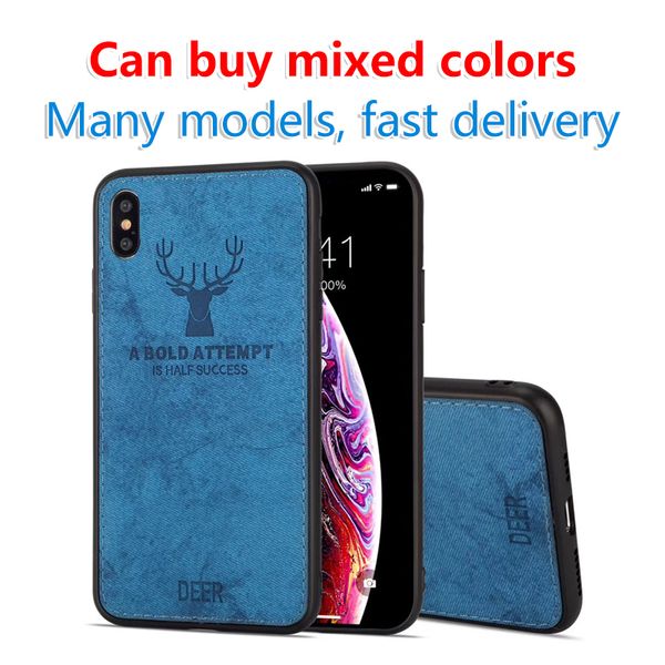 

leather elk solid color iphone 12cell phone cases soft tpu case for 11 pro max xs xr x samsung huawei xiaomi vivo oppo