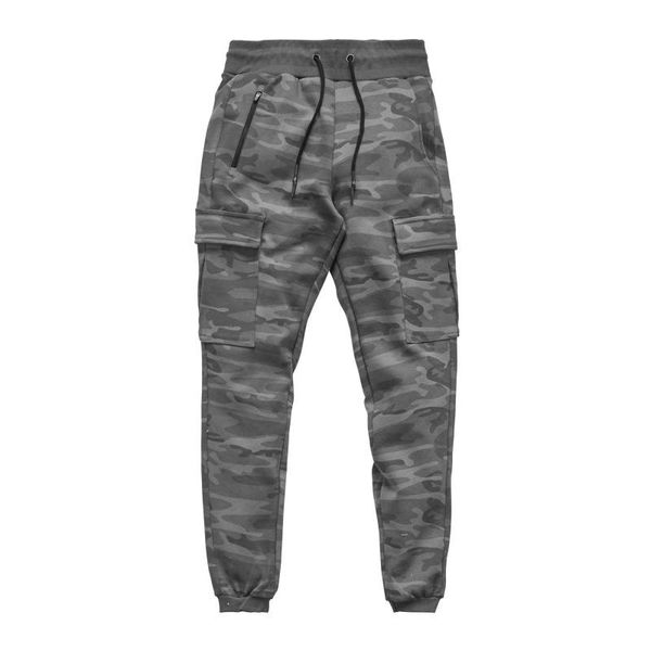 

men's pants jogger sweatpants male bodybuilding fitness trousers cotton fashion multi-pocket training jogging m-2xl, Black