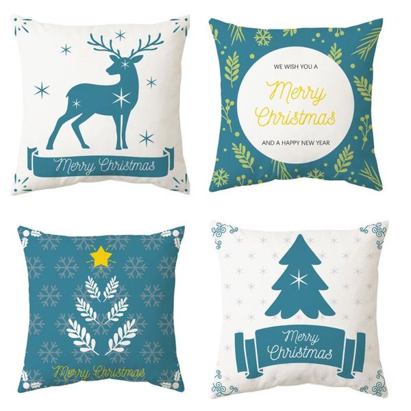 

cushion/decorative pillow 45cm merry christmas pillowcase cushion nordic style 2021 decor for home ornaments xmas noel natal ornament year