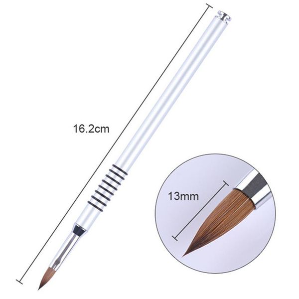 

nail brushes silver handle liner brush drawing painting tools manicure flower petal diy design pen tool, Yellow