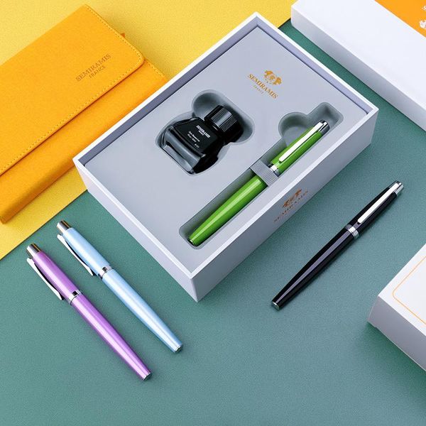 

fountain pens semiramis metal pen with ink gift box student writing office