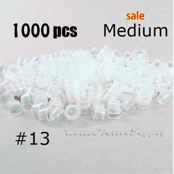 

medium size tattoo ink cups caps supply professional permanent accessory for machine plastic 1000pcs/lot1