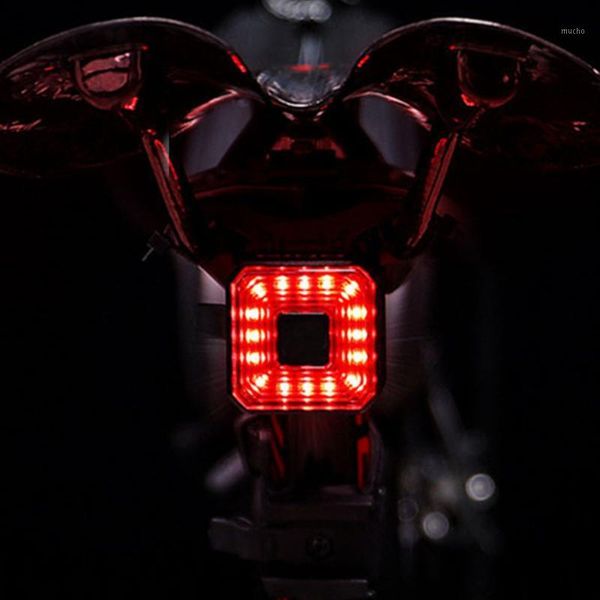 Bike Lights USB ricaricabile ciclismo taillight Smart Sensor freno Sensore impermeabile Bicycle Light Light Light Mountain Road Accessories