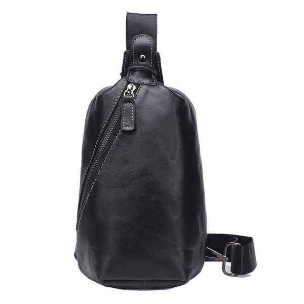 

backpack the 2021 cowhide leather men's chest baotou layer students one shoulder bag leisure tourism aslant a undertakes